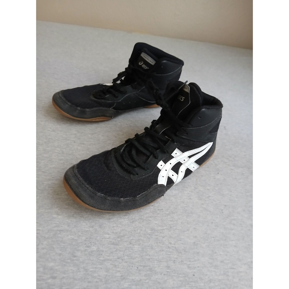 Asics Shoes Mens 10.5 Matflex 7 Wrestling High Top Black MMA Sport Lace Up